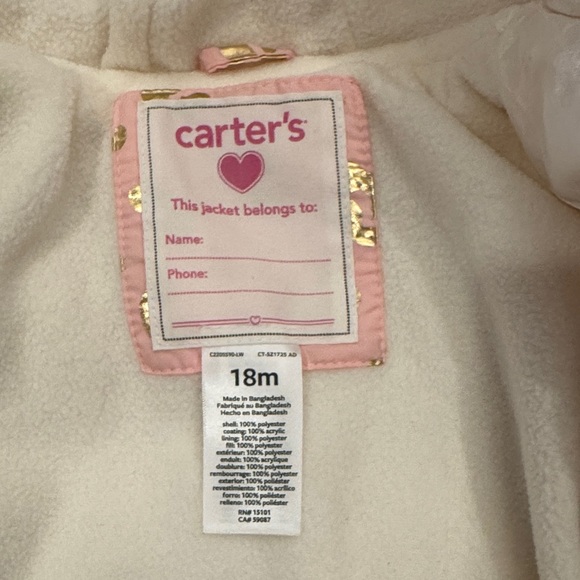 Carter's Puffer Jacket - Picture 6 of 6